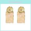 Flower Alloy Trendy Earrings Multicolor Rectangular Fashion For Women 2021