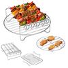304 Stainless Steel Double-Layer Grill Skewers for Air Fryer