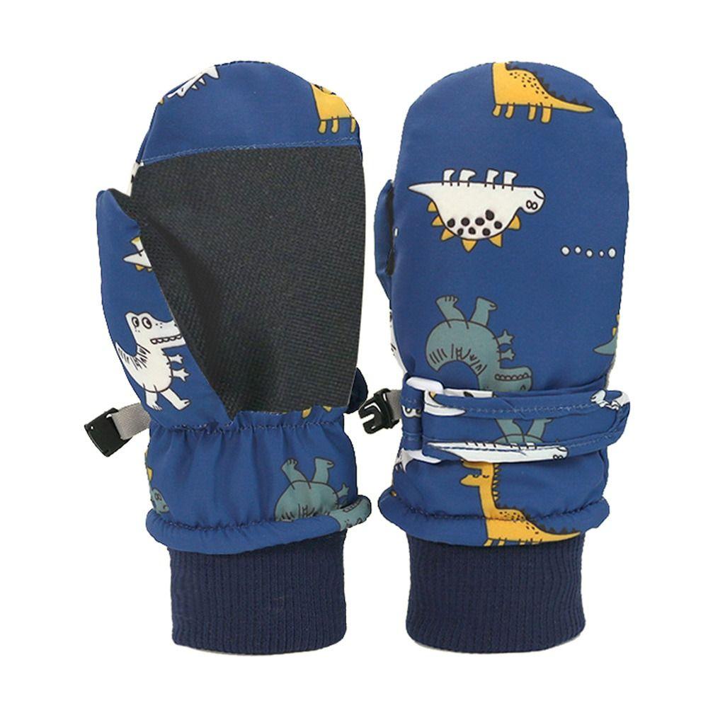 Waterproof Sports Mittens Thick Warm Kids Cycling Gloves Children Ski Gloves Kids Boys Girls