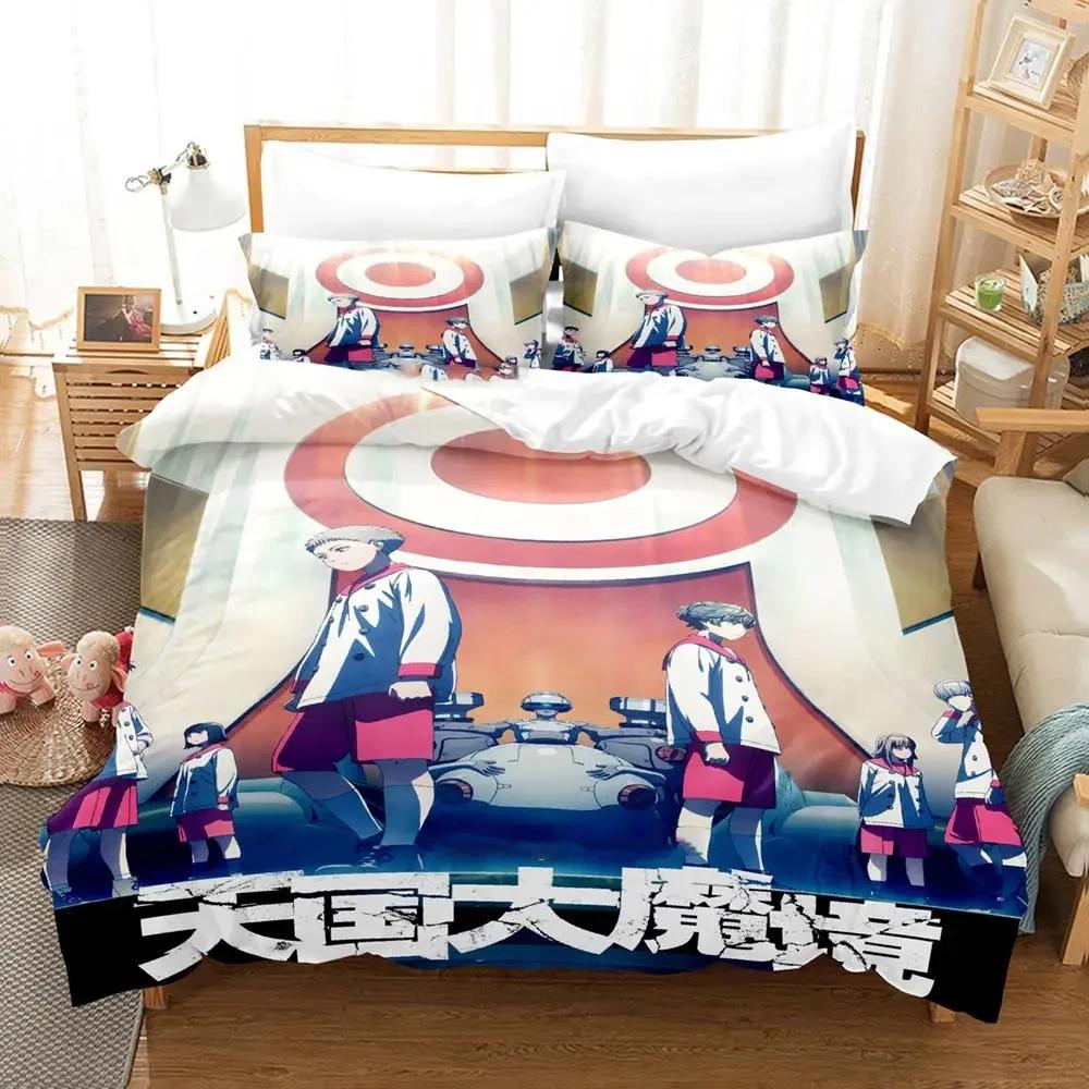 Anime Heavenly Delusion Bedding Set Duvet Cover Bed Set Quilt Cover Pillowcase Comforter King Queen Size Boys Adult Bedding Set