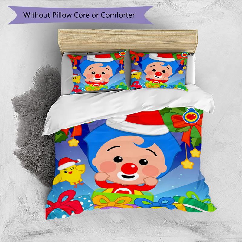 3pcs Flim Flim1 Design Cover Set - HD Printed Bedding with 1 Cover and 2 Pillowcases - Perfect for Home and Dorm Decor