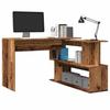 VidaXL Corner Desk Old Wood 200.5x50x76 Cm Engineered Wood, Desk, Writing Desk, Computer Desk, Desk of 855956