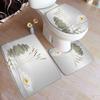 France Oil Painting Landscape Bath Mat Set Modern Art Home Bathroom Decor Soft Non Slip Floor Rug Shower Carpet Toilet Lid Cover