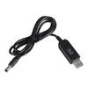 USB-преобразователь напряжения в DC5521 9V Кабель для светодиодных ламп и роутеров Штекеры 5.5x2.1 мм Кабель питания USB 100 см