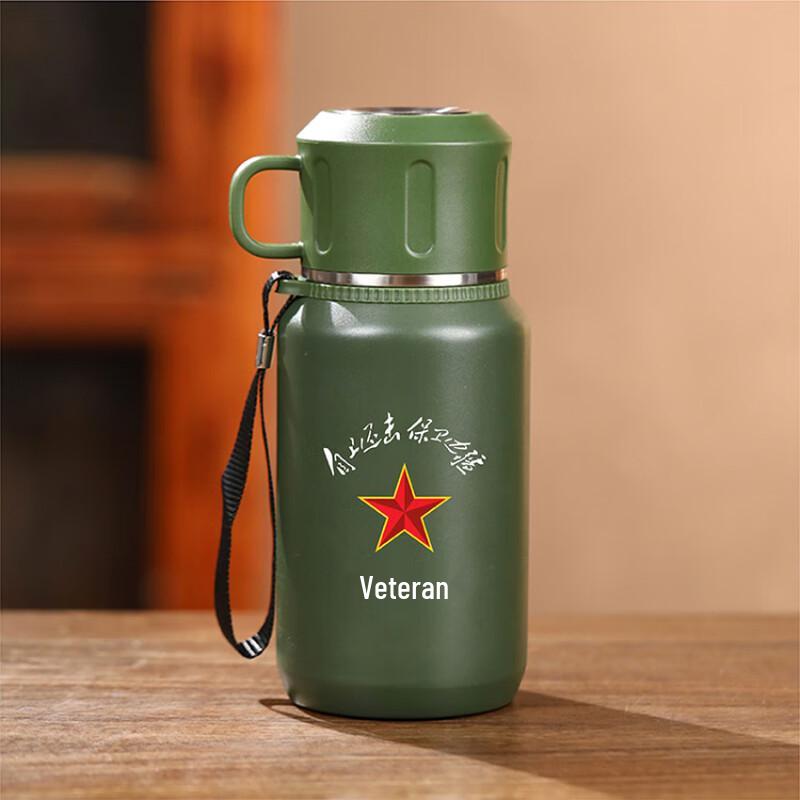 Спортивная термобутылка Xuan Yong из нержавеющей стали, цвет Military Green