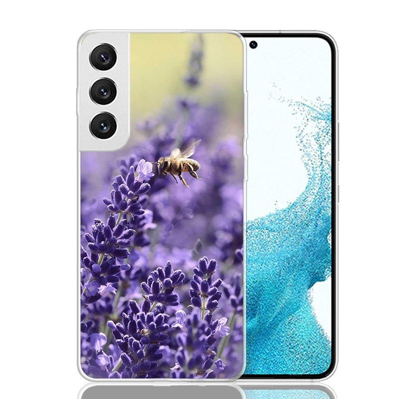 Фиолетовые Лавандовые Цветы Чехол для Телефона Для Samsung Galaxy S26 S25 Edge S24 S23 FE S22 Ultra S21 Plus S20 + Fundas Cover Coque Galaxy