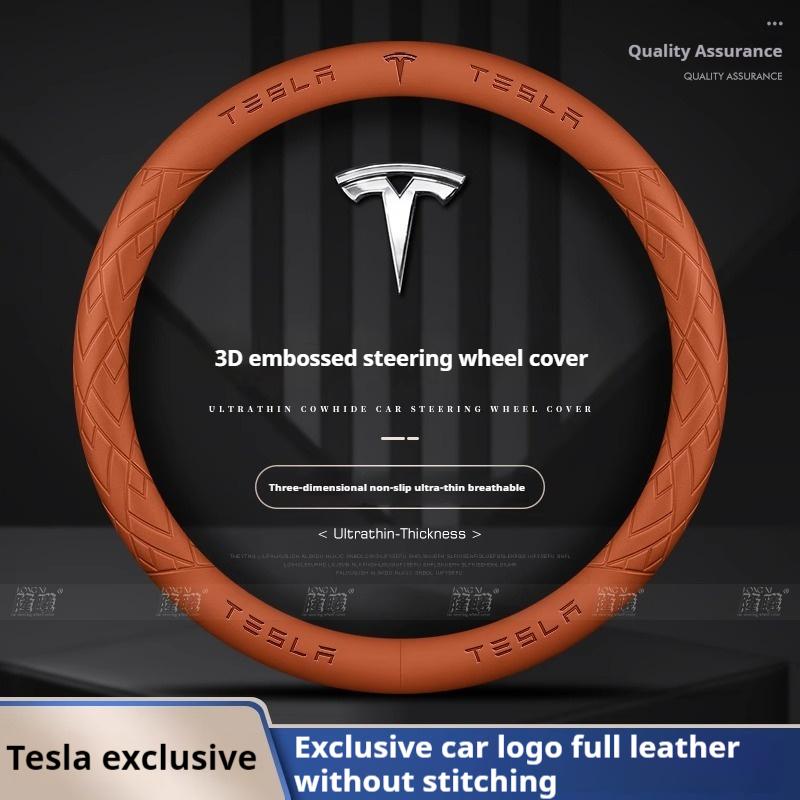 Для Tesla Model 3 Model S Model Y Model X Roadster Автомобильный Руль Чехол 2019-2025 Автомобильный салон Аксессуары для Руля