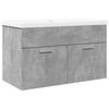 VidaXL Bathroom Vanity Unit with Integrated Basin Concrete Grey, Bathroom Vanity Cabinet, Bathroom Furniture 3324859