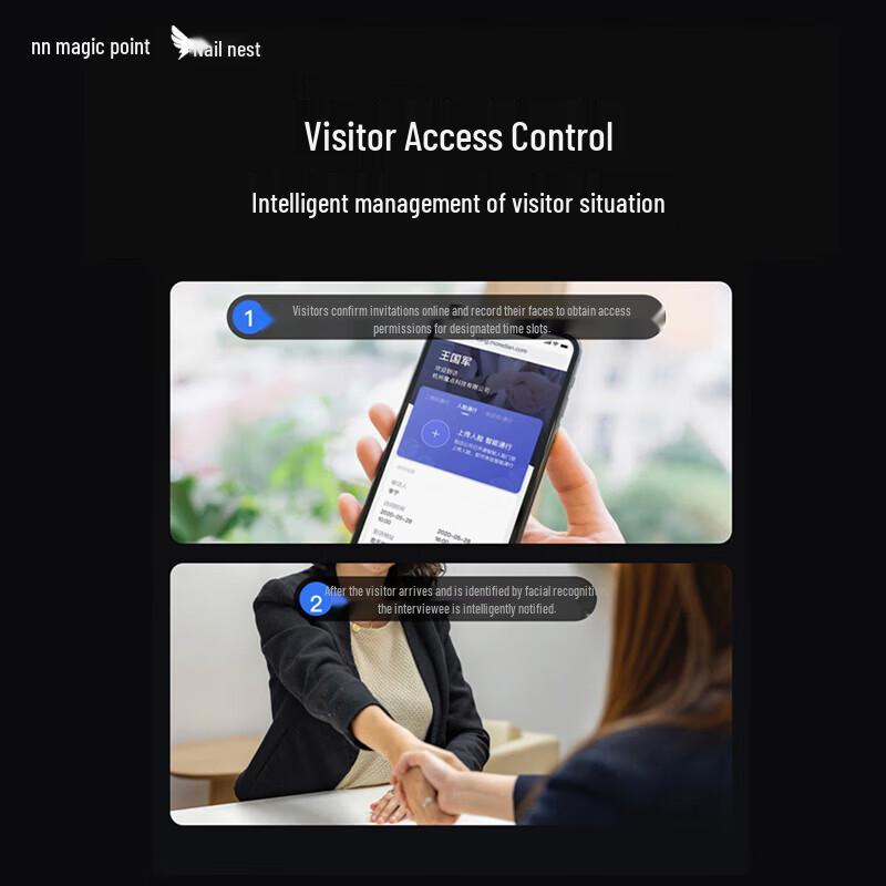 DingTalk Modian G2C Умная система контроля доступа и учета рабочего времени по распознаванию лиц, штекер CN (адаптер в комплекте)