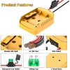 Power Wheels Adapter for Dewalt 20V Battery Adapter with Switch Fuse & Wire Terminals 12AWG Wire DIY Ride On Truck RC Car Toys
