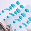 Imitation Turquoise Necklace 5/10/20Pcs Earrings Irregular For Bracelet Barrel Beads 8.5-27mm Flat Beads Pendants Beading Material High Quantity