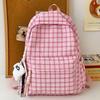 Детский школьный рюкзак Ученица начальной школы Ученица средней школы Ученица старшей школы Клетчатый рюкзак Модный рюкзак