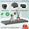 3PCS Water Absorbing Stone Tray, DryingNeat Diatomite Stone Sink Tray, tant Dry Sink Coasters, Kitchen Sponge Hand Soap Holder, Countertop Fast