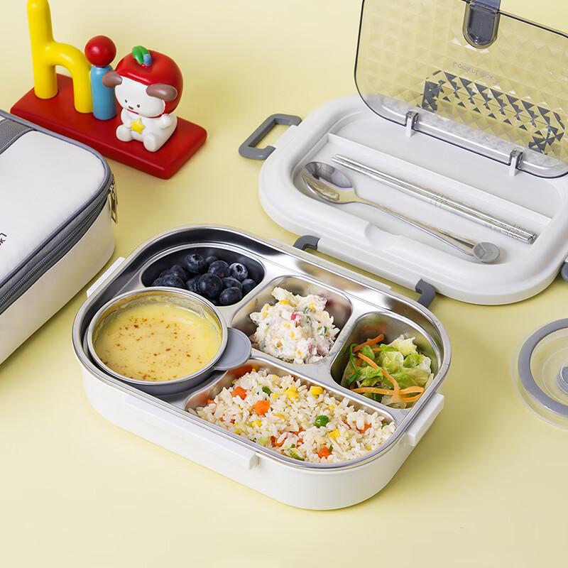 Lock&Lock 316L Stainless Steel Insulated 5-Compartment Lunch Box