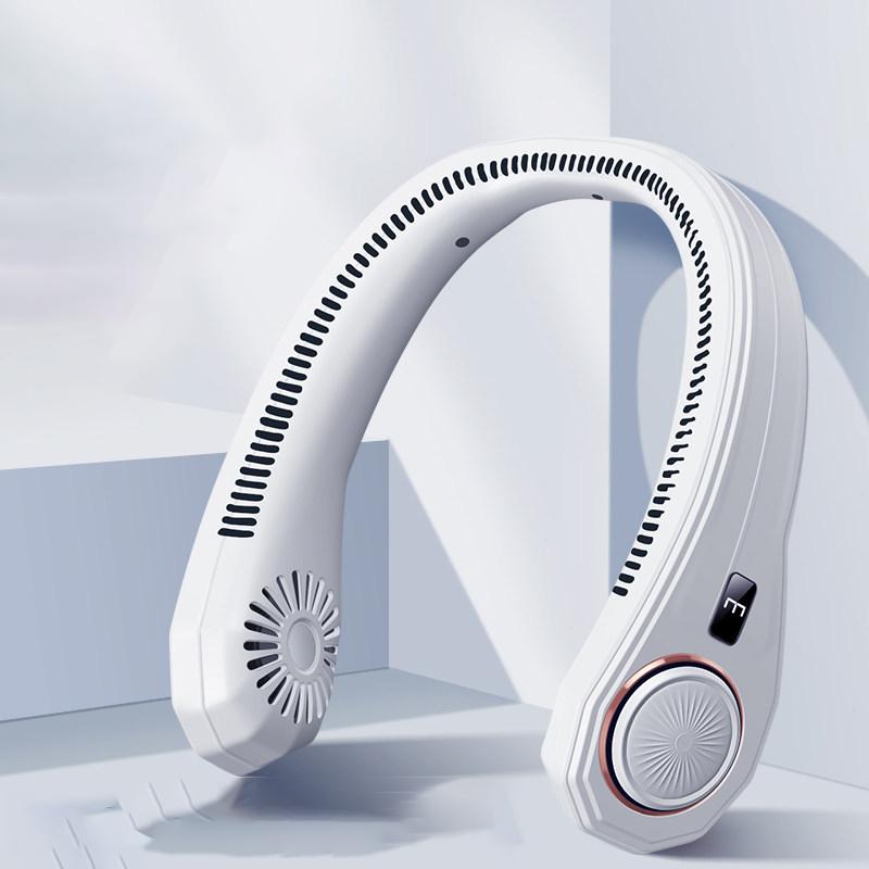 3 шестерни подвесной двойной охлаждающий вентилятор для шеи Mini USB портативный перезаряжаемый тихий вентилятор для путешествий на открытом воздухе в помещении вентилятор для шеи