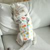 Костюм для отлучения котят Мультяшный узор Защита от вылизывания Мягкий для кожи Кошки для послеоперационного восстановления Питомцы Товары для домашних животных