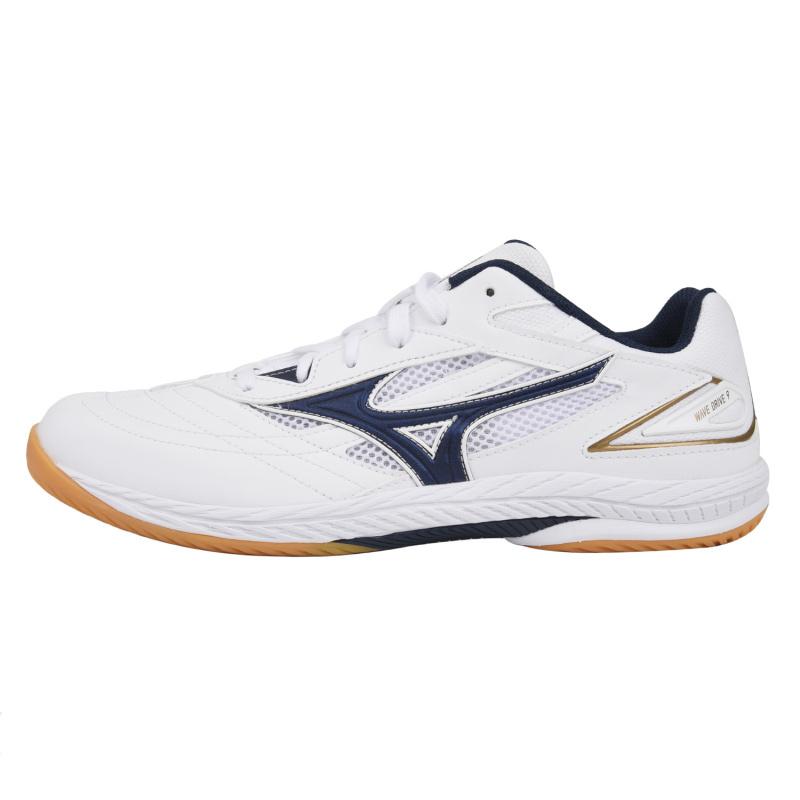 Mizuno Wave Drive 9 Comfortable Shock Absorbing Low Top Training Shoes Unisex Training Shoes White Navy 81GA220514