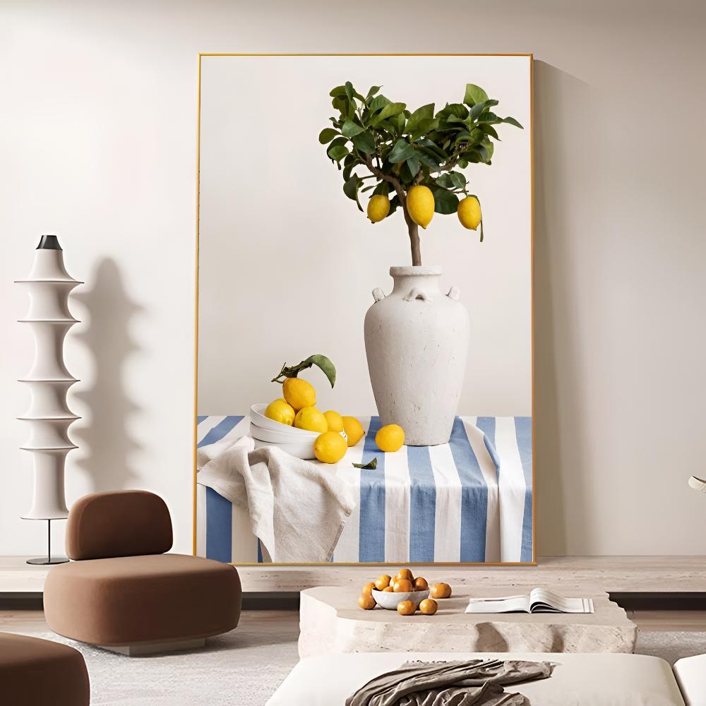 Positano Lemon Art Poster Movie Sticky Posters Vintage Room Good Quality Quality Poster Wall Art Painting Study Home Decor