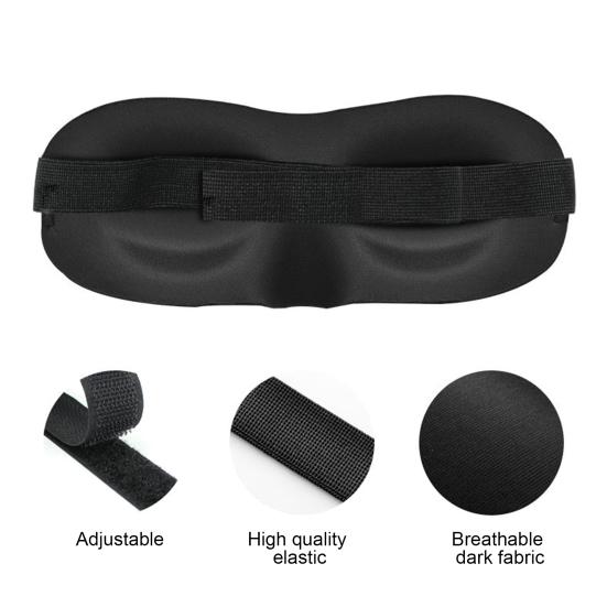 Мягкая повязка для глаз от сухости глаз, многоразовая, затемняющая 3D-повязка для глаз, очки для удержания влаги и комфорта