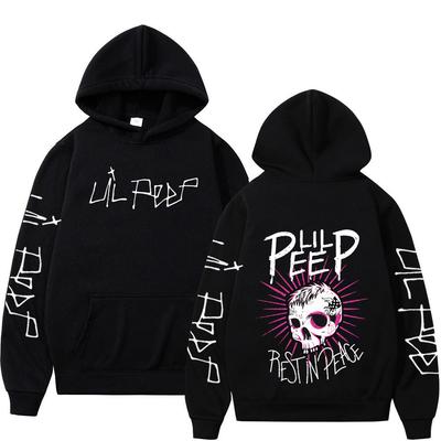 Рэпер Lil Peep CryBaby Худи со скелетом Мужская Женская Одежда Мода Винтаж Хип-Хоп Оверсайз Толстовка Повседневная Готический Пуловер