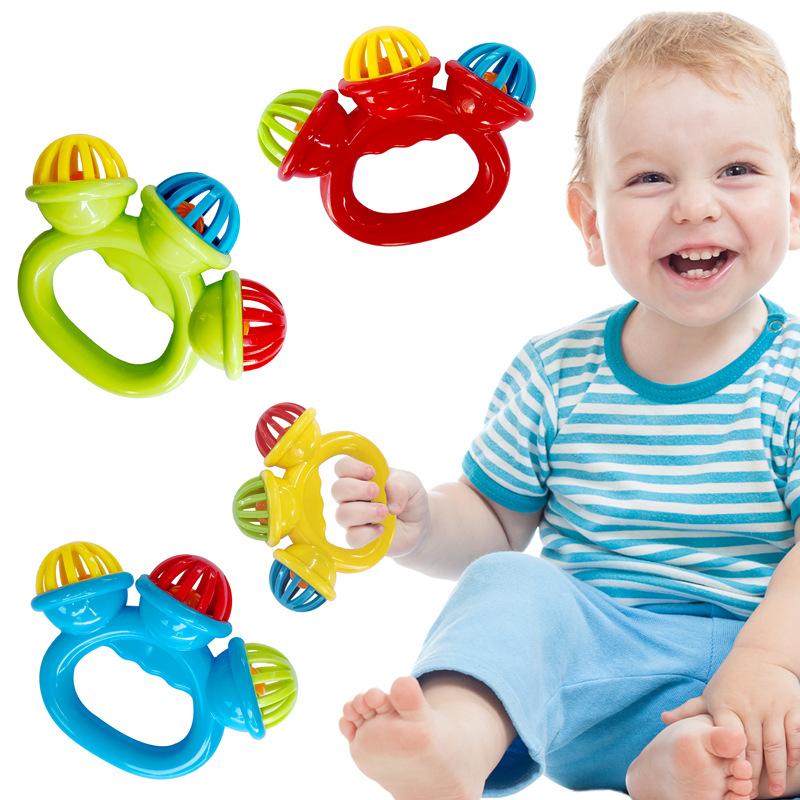 Baby Toy Rattle 0-3-12 Months Baby Soothing Hand-grabbing Rattle Educational Toy