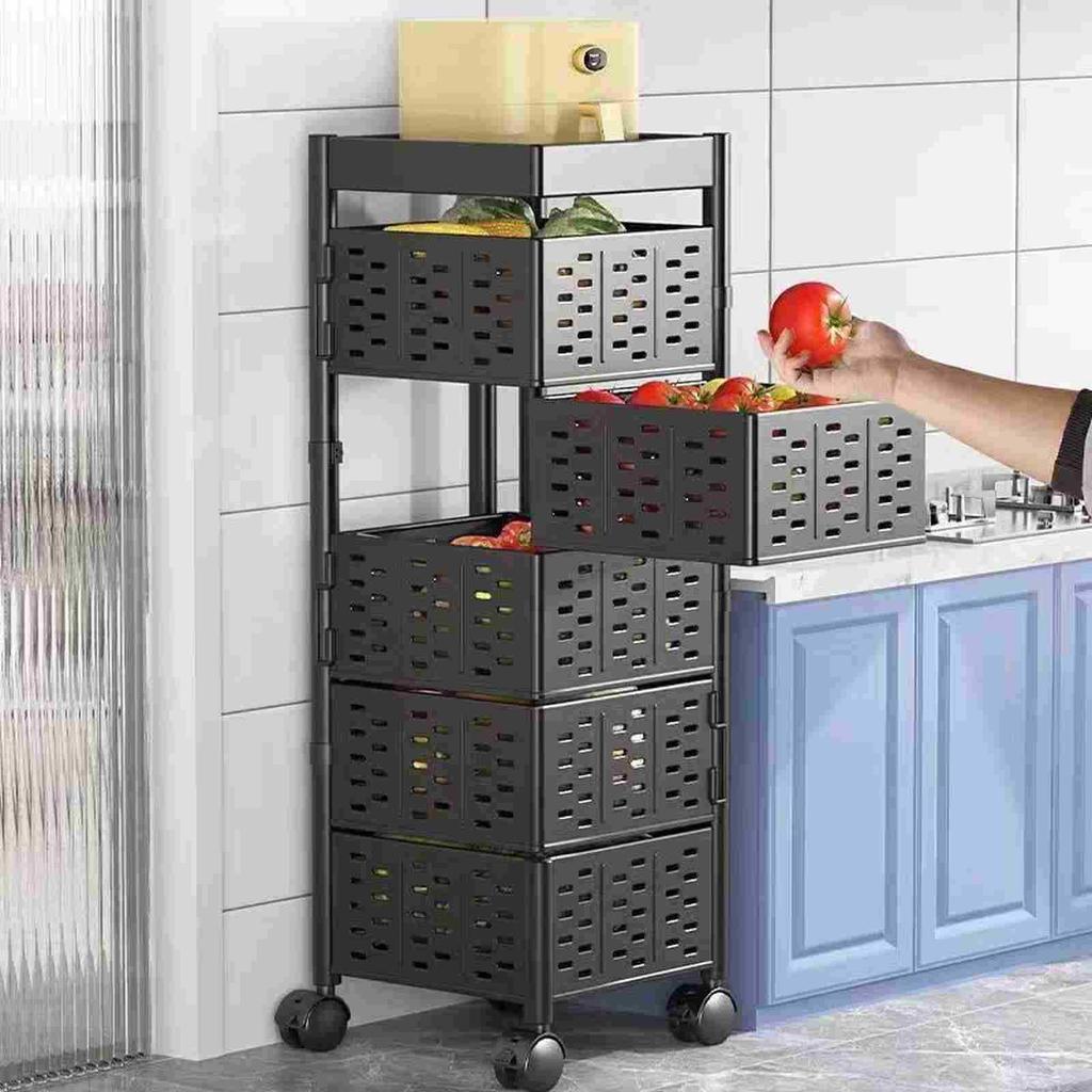 Многоуровневая тележка для хранения на колесиках, кухонный органайзер, подставка, хозяйственная тележка с колесами для домашней кухни, гостиной