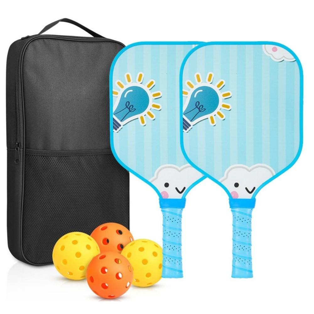 Lightweight Children's Pickleball Set Cartoon Children's Pickleball Rackets Pickle Ball Equipment