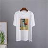 Shellsuning Fashion Aesthetics Printed T-shirts 2023 Summer Oversized O-neck Short Sleeve Basic Tees Simple Girl Top Female Cotton Soft Harajuku Tops
