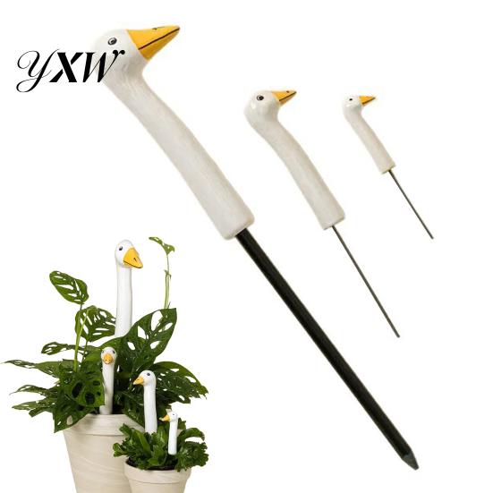Goose Garden Ornaments Porch Statue Funny Resin Decorative Stake for Outdoor Statues Lawn Yard Patio Beds Planters Decor Gifts Gardeners Planter