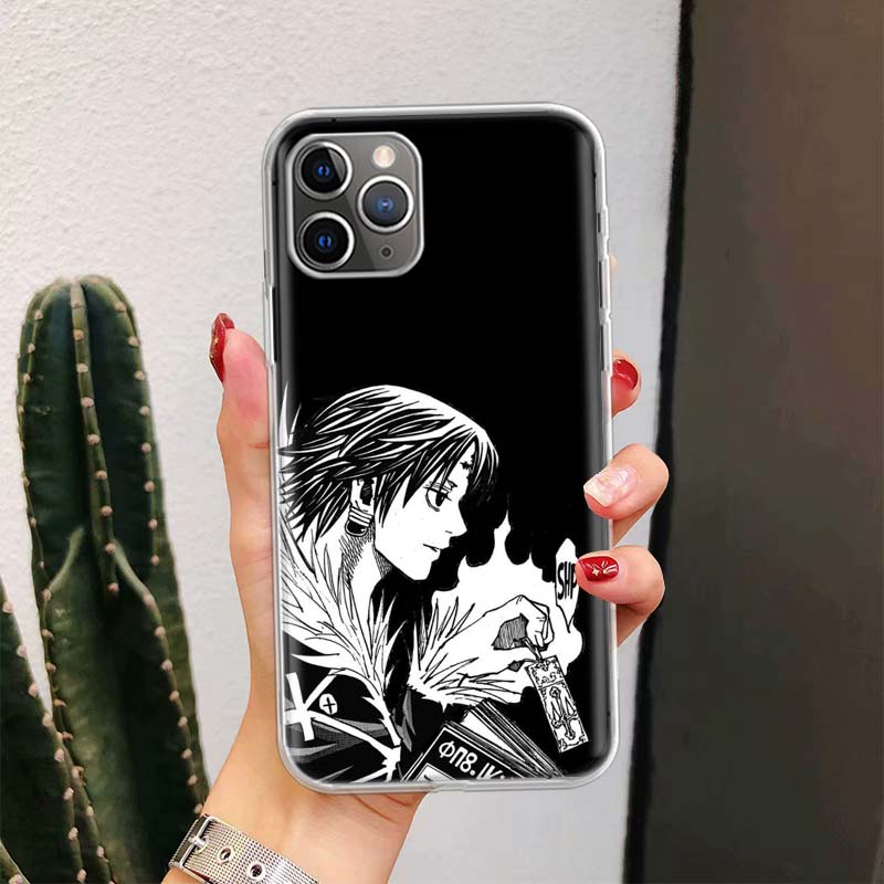 Черно-белый Hunter X Для iPhone 17 Air 16 15 14 Plus 13 Mini 12 11 Pro Max Чехол для телефона 16E 7 Печать 8 SE Fundas Чехол Мягкий Coque 1