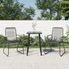 VidaXL Garden Chairs 2 Pcs Black 58x59x85.5 Cm Rattan PVC 312173