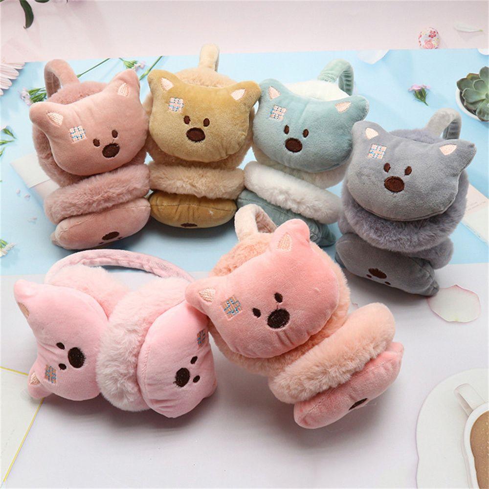 Чехол для ушей, защита от холода для маленьких детей, защита ушей, зимние плюшевые наушники, теплые наушники