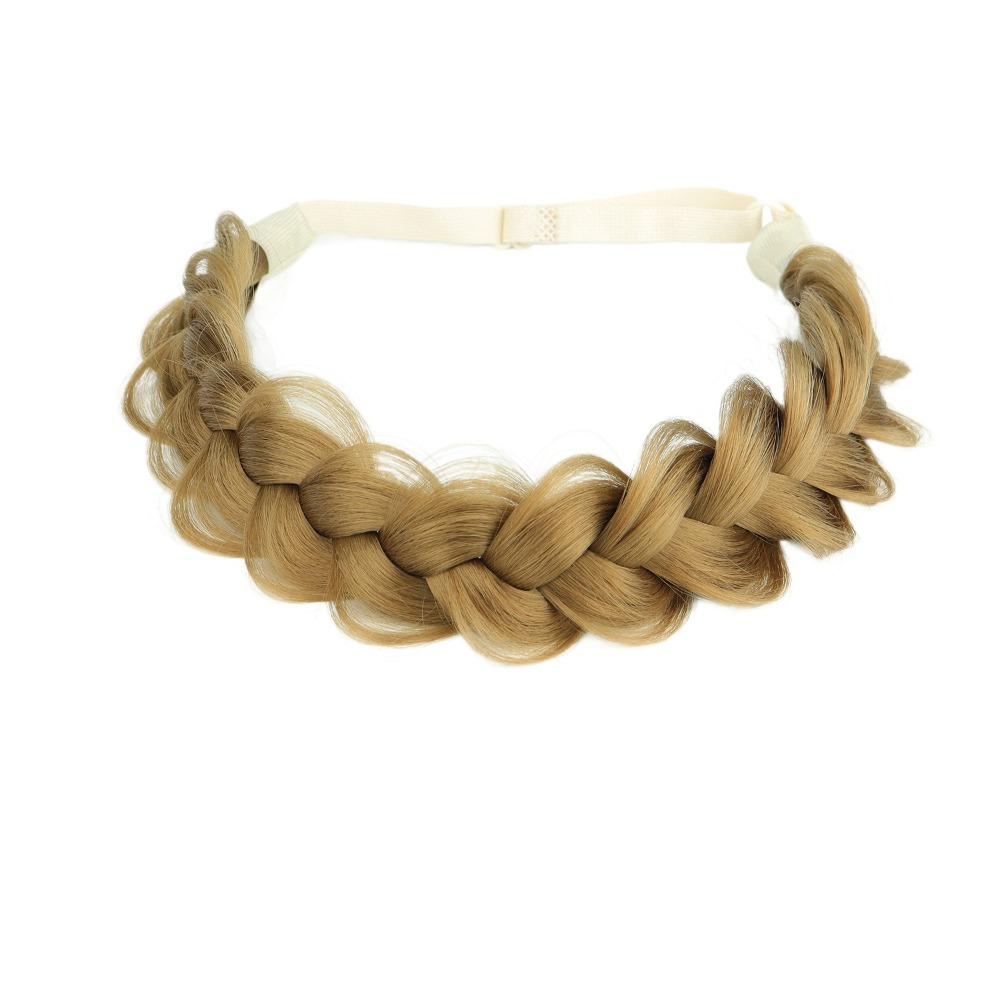 Stretchable Braided Hair Headband Adjustable Handmade Hair Band  Women