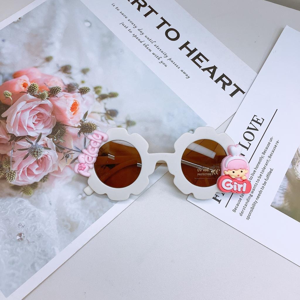 Cartoon Cute Children Sunglasses Fashion Girl Baby Sunglasses Diy Girls Act Cute Glasses Trend