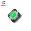 5PCS Reset Button Momentary Switch With Light 12x12x7.3 mm Green Red Yellow Blue White LED Illuminated Tact Switch 12*12*7.3 MM