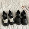 NEW Mary Jane Shoes Female Spring Retro 2025 New Thick-soled British Style Loafers Leather Student Shoes Women