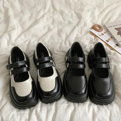 НОВЫЕ туфли Мэри Джейн женские весенние ретро 2025 новые на толстой подошве лоферы в британском стиле кожаные студенческие туфли женские