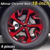 Lridescent Car Wheel Hub Stickers Self Adhesive Holographic Decals for Alloy Rims Waterproof For Kia Sportage NQ5 2022 2023 2024