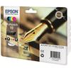 EPSON Multipack T1626 - Fountain Pen - Black, Cyan, Magenta, Yellow (C13T16264012)