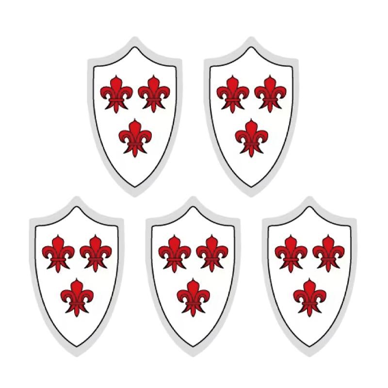 Средневековая Военная Война Армия Замок Рыцарь Солдат Фигурки Строительные Блоки Оружие Плащ Шлем Наплечник Флаг Воин Щит