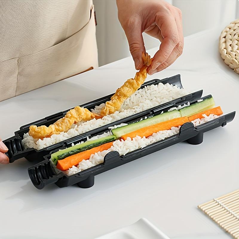 Полный набор для приготовления суши, наборы инструментов и гаджетов для суши, в том числе полосатая форма для суши, ракетница для суши, бамбуковый коврик для суши, самодельная машина для приготовления суши