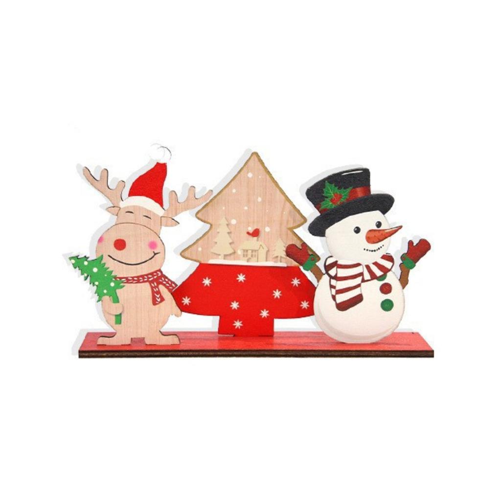 Christmas Decorations Santa Letters Wooden Ornaments Creative Desktop Layout Props
