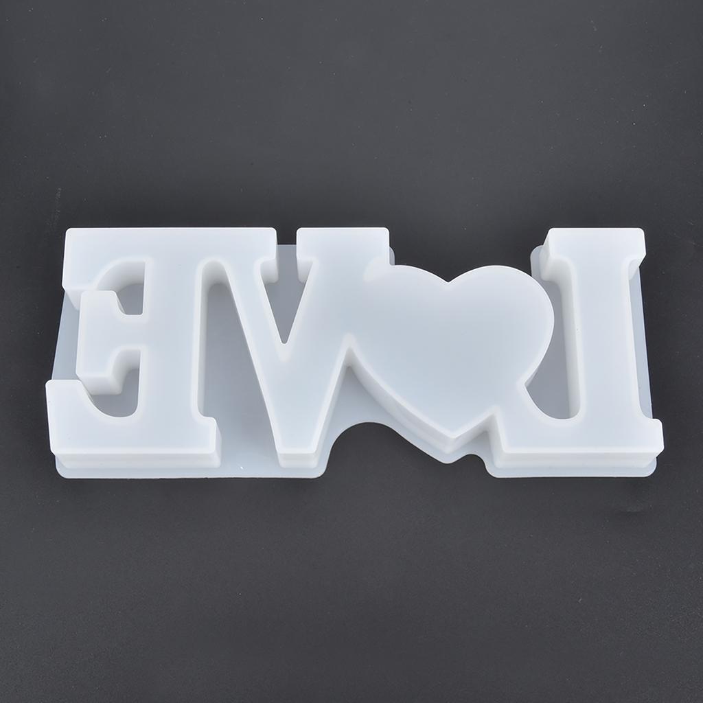Силиконовая форма Прозрачная буква LOVE Форма Сухой цветок Ручная работа Украшение Ремесло