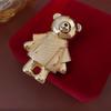 Brooch Style Bear Diamond Korean Luxurious Exquisite Versatile Accessory For Women