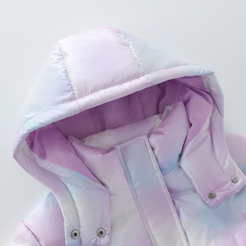 Disney Girls' Hooded Long Down Jacket