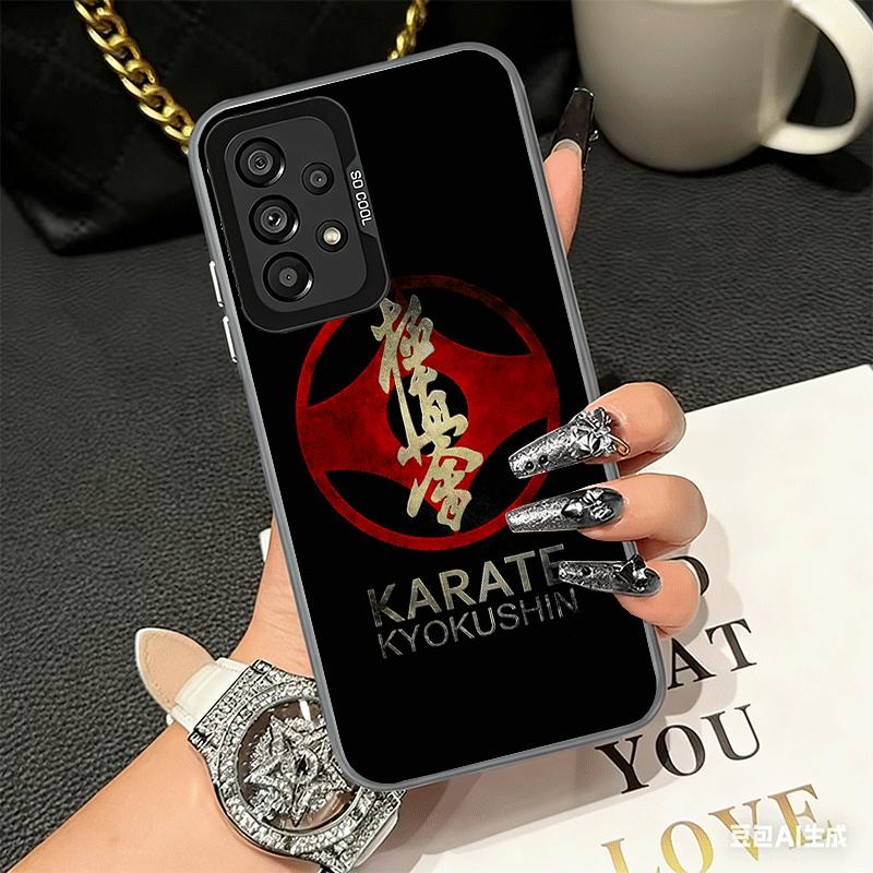 Мягкий чехол для телефона Karate Oyama Kyokushin для Samsung A17 A16 A15 A14 A13 A57 A56 A55 A54 A53 A37 A36 A35 A34 A33 A26 A25 A24 A23 A
