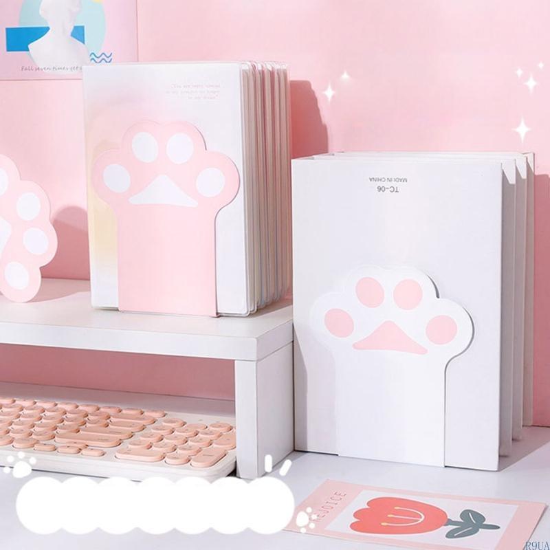 Кошачьи лапки Книжные подставки Прочные Нескользящие Подставки для книг для Книжной полки Спальни 2 шт.