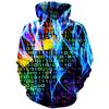 Абстрактная графика Smog Hoodie Мужская одежда 3D Traffiti Neon Printed Новинка в толстовках Harajuku Fashion Y2k Pullover Sweatshirt