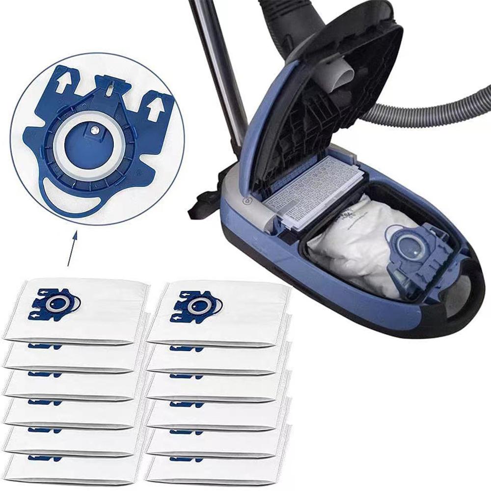 8 Pack Replacement Vacuum Bags Effective Dust Filtration Compatible with Miele/Fjn/GN Hyclean 3D