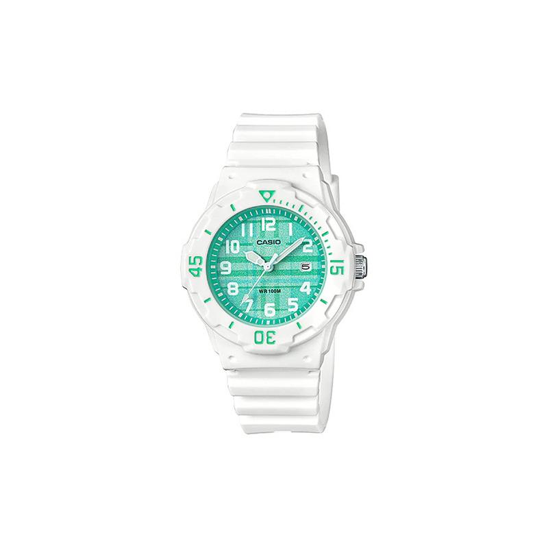 Casio Серия YOUTH-LRW трехстрелочные часы с диском цвет мороженого макарон водонепроницаемые кварцевый механизм ремешок из смолы японские и корейские часы женские LRW-200H-3C